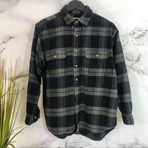 Field & Stream gray and black flannel